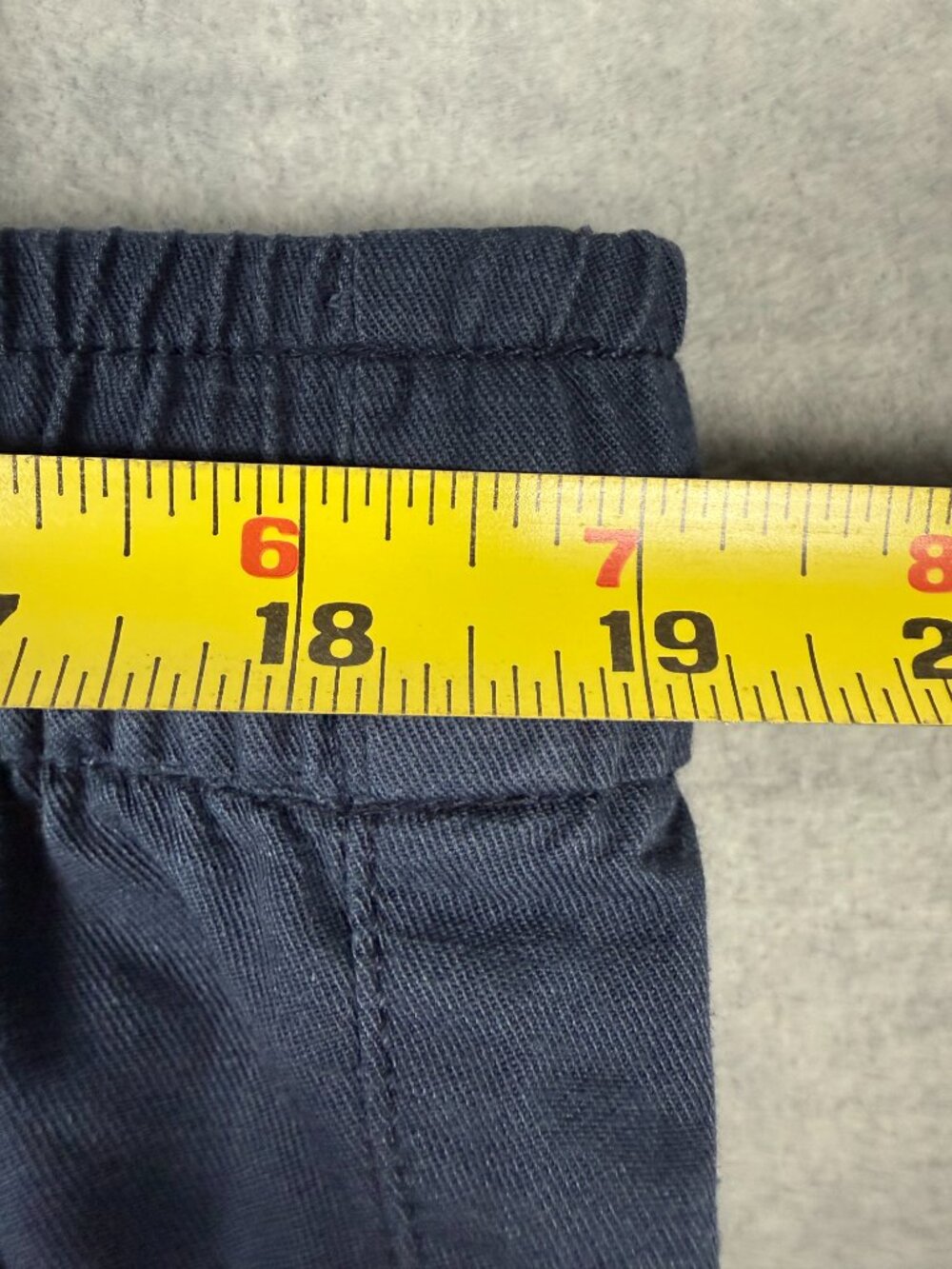 Old Navy Women's XL Drapey Cargo Pants Blue Wide Leg Pull On Drawstring Mid-Rise - Picture 10 of 14
